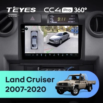 Штатная магнитола Teyes CC4 Pro 360 8/128 Toyota Land Cruiser 70 Series LC 79 (2007-2020)