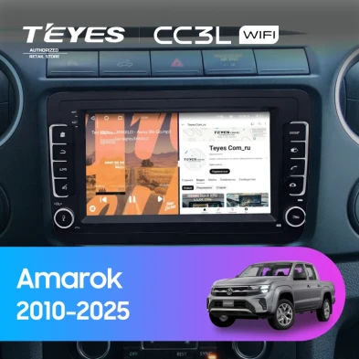 Штатная магнитола Teyes CC3L WiFi 2/32 Volkswagen Amarok (2010-2025) (с кнопками) 7"
