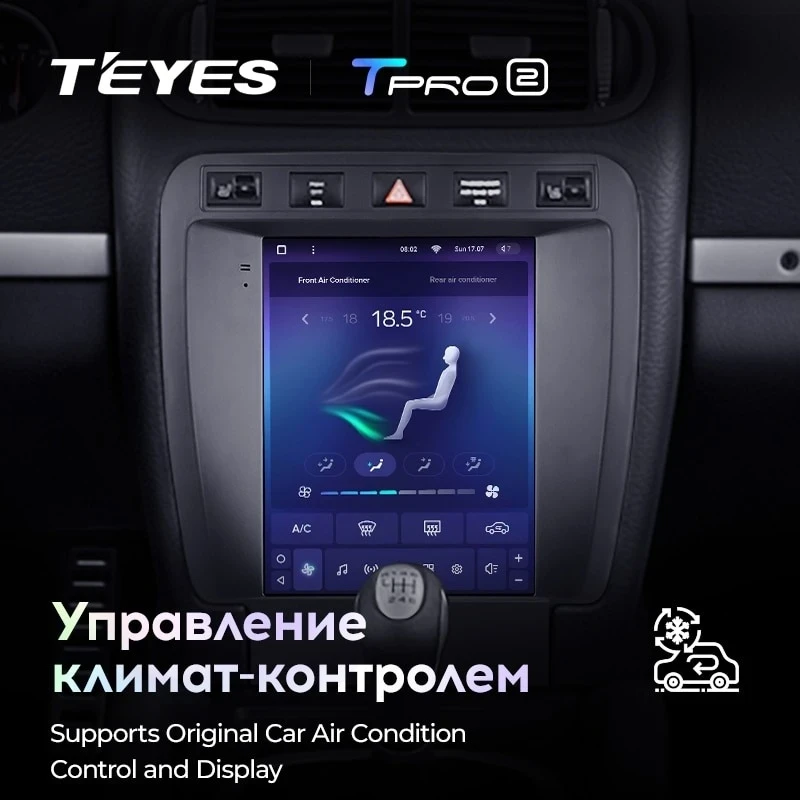 Штатная магнитола Tesla style Teyes TPRO 2 3/32 Porsche Cayenne 1 9PA (2002-2010)