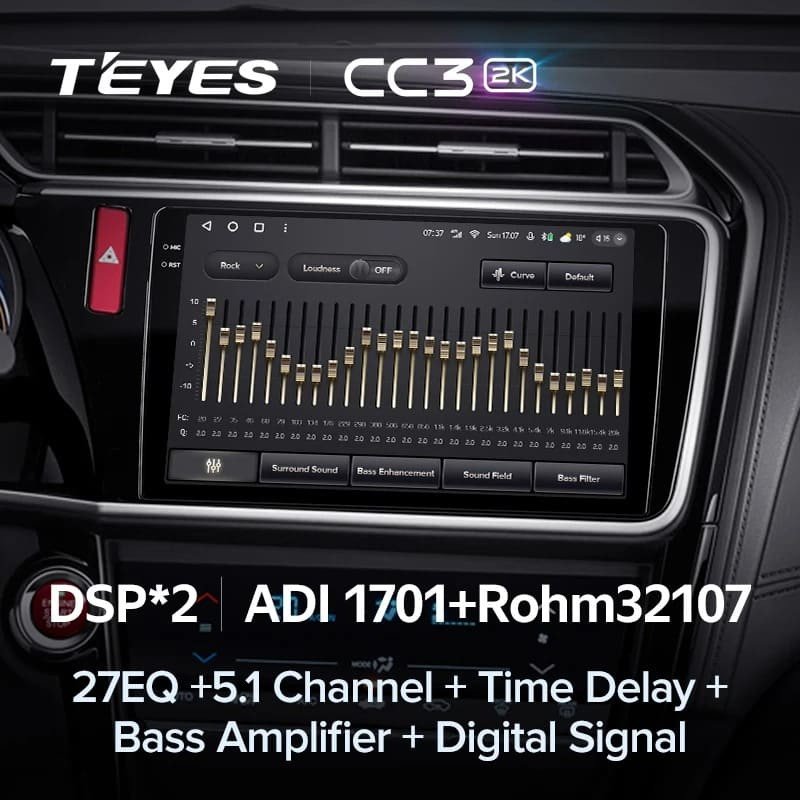 Штатная магнитола Teyes CC3 2K 4/32 Honda City (2014-2017) Тип-A