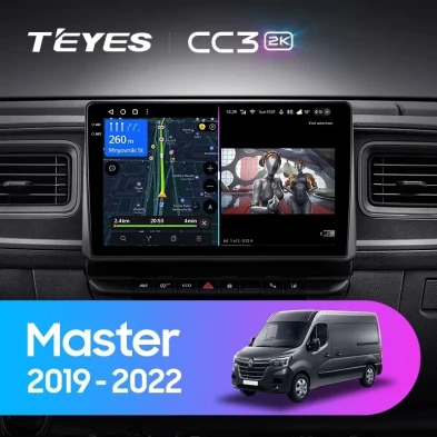 Штатная магнитола Teyes CC3 2K 6/128 Renault Master (2019-2022)