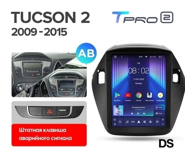 Штатная магнитола Tesla style Teyes TPRO 2 4/64 Hyundai IX35 (2009-2015) F2 Тип-AB