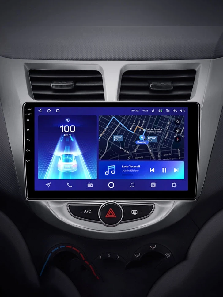 Штатная магнитола Teyes CC2 Plus 4/32 Hyundai Solaris 1 (2010-2016) F1