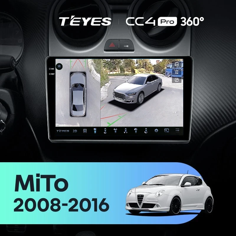 Штатная магнитола Teyes CC4 Pro 360 8/128 Alfa Romeo MiTo 955 (2008-2016)