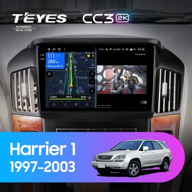 Штатная магнитола Teyes CC3 2K 6/128 Toyota Harrier 1 (XU10) (1997-2003) F2