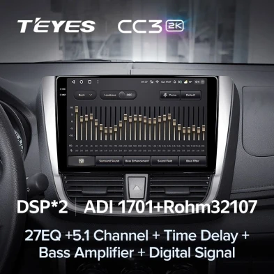 Штатная магнитола Teyes CC3 2K 6/128 Toyota Yaris L (2016-2019)