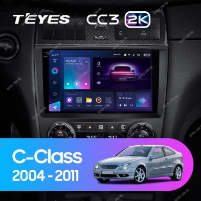 Штатная магнитола Teyes CC3 2K 4/64 Mercedes-Benz C-Class W203 CL203 C209 A209 (2004-2011)