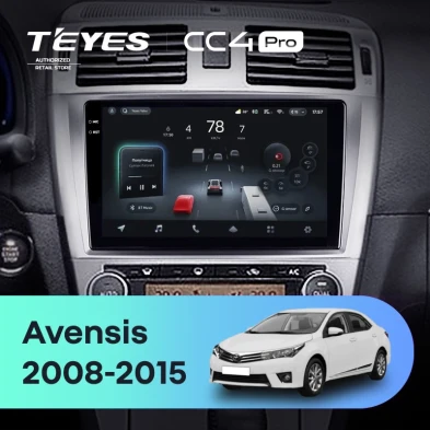 Штатная магнитола Teyes CC4 Pro 8/128 Toyota Avensis 3 (2008-2015) F1