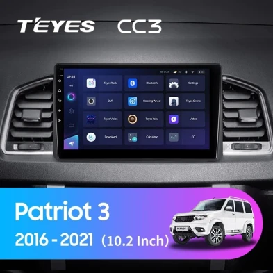 Штатная магнитола Teyes CC3 4/32 UAZ Patriot 3 (2016-2021) F2