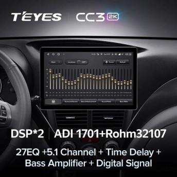 Штатная магнитола Teyes CC3 2K 4/32 Subaru Forester 3 SH (2007-2013) (13")