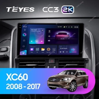 Штатная магнитола Teyes CC3 2K 360 6/128 Volvo XC60 I 1 (2008-2017) Тип-A