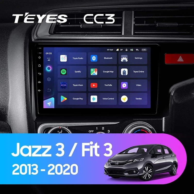 Штатная магнитола Teyes CC3 4/32 Honda Jazz 3 (2013-2020) Тип-B