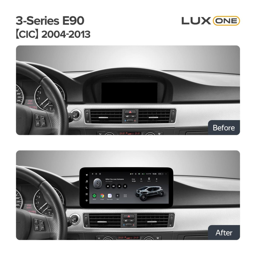 Переходная рамка BMW 3-Series E90 E91 E92 E93 (CIC) (2004-2013) (12,3")