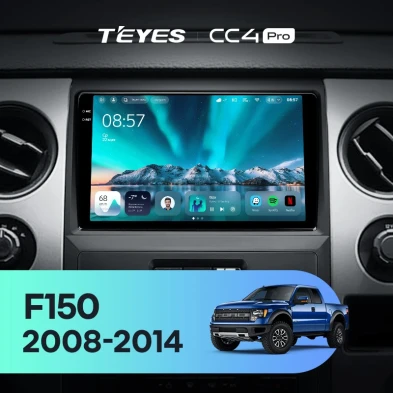 Штатная магнитола Teyes CC4 Pro 12/256 Ford F150 P415 Raptor (2008-2014) F2