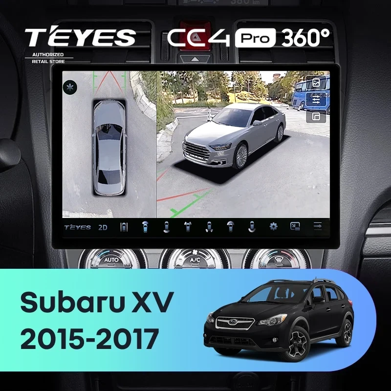 Штатная магнитола Teyes CC4 Pro 360 12/256 Subaru XV (2015-2017) F1 (13")