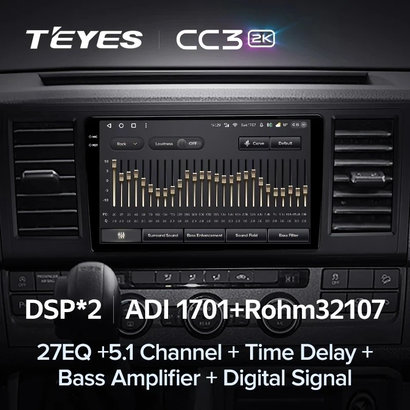 Штатная магнитола Teyes CC3 2K 360 6/128 Volkswagen Caravelle T6 2020+