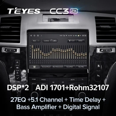 Штатная магнитола Teyes CC3 2K 6/128 Cadillac SLS (2007-2012)