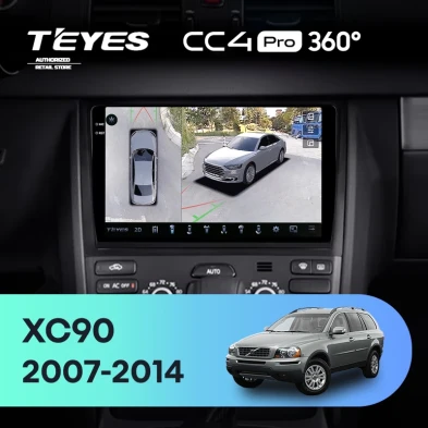 Штатная магнитола Teyes CC4 Pro 360 8/128 Volvo XC90 (2007-2014) F2 (комплект для установки нижней части)
