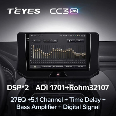 Штатная магнитола Teyes CC3 2K 4/64 Toyota Harrier 4 XU80 (2020-2022)