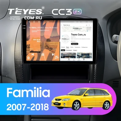 Штатная магнитола Teyes CC3 2K 4/32 Mazda Familia (2007-2018) Правый руль