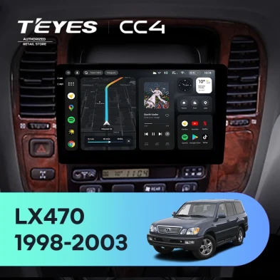 Штатная магнитола Teyes CC4 8/128 Lexus LX470 J100 (1998-2003) F2