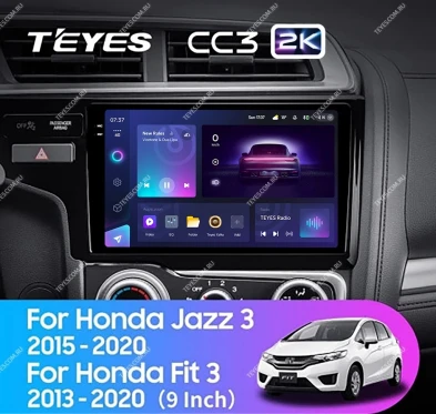 Штатная магнитола Teyes CC3 2K 4/32 Honda Jazz 3 (2015-2020) Тип-A