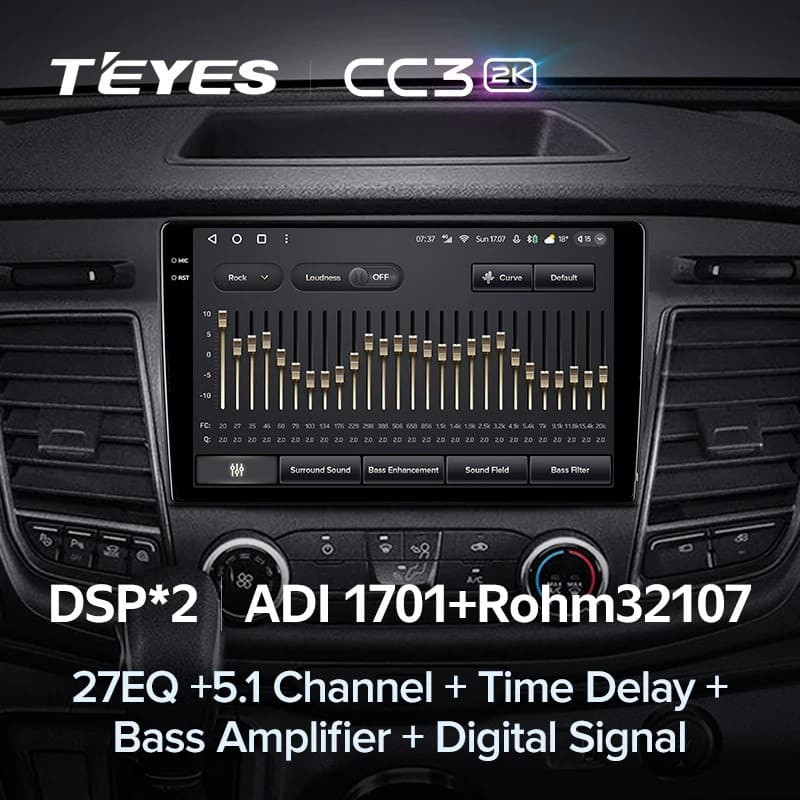 Штатная магнитола Teyes CC3 2K 6/128 Ford Transit 350 (2020-2021)