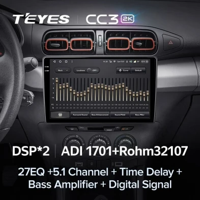 Штатная магнитола Teyes CC3 2K 6/128 Citroen C3-XR (2019-2020) F1