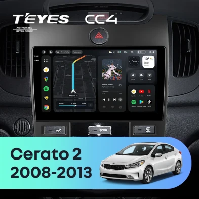 Штатная магнитола Teyes CC4 6/64 Kia Cerato 2 TD (2008-2013) F4