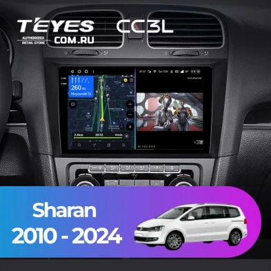 Штатная магнитола Teyes CC3L 4/32 Volkswagen Sharan (2010-2024)