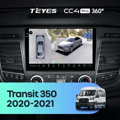Штатная магнитола Teyes CC4 Pro 360 8/128 Ford Transit 350 (2020-2021)