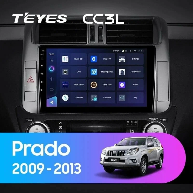 Штатная магнитола Teyes CC3L 4/32 Toyota Land Cruiser Prado 150 (2009-2013) F2 Тип-B