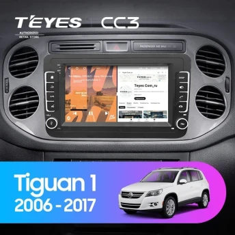 Штатная магнитола Teyes CC3 4/32 Volkswagen Tiguan 1 (2006-2017) (с кнопками) 7"