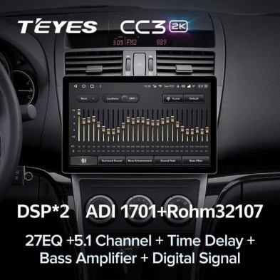 Штатная магнитола Teyes CC3 2K 4/64 Mazda 6 2 GH (2007-2012) (13")