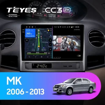 Штатная магнитола Teyes CC3 2K 360 6/128 Geely MK 1 (2006-2013)