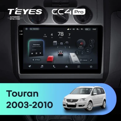 Штатная магнитола Teyes CC4 Pro 12/256 Volkswagen Touran 1 (2003-2010) F1