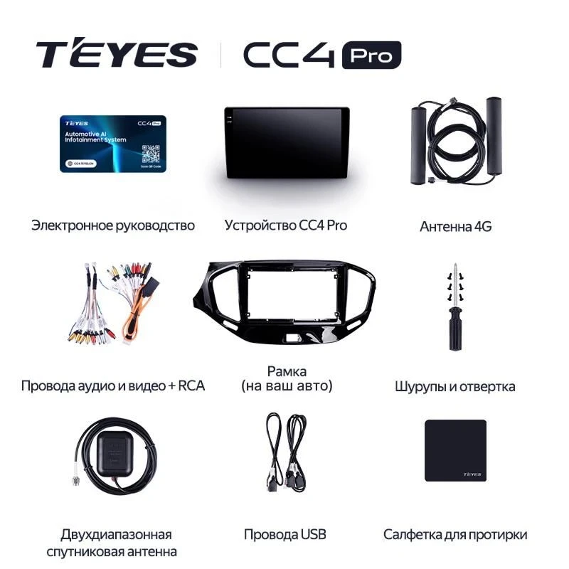 Штатная магнитола Teyes CC4 Pro 12/256 Opel Movano 2 (2010-2019) F1