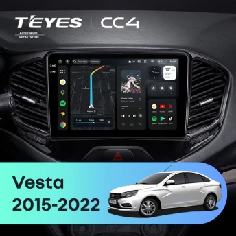 Штатная магнитола Teyes CC4 8/128 Lada Vesta Cross Sport (2015-2022) F1