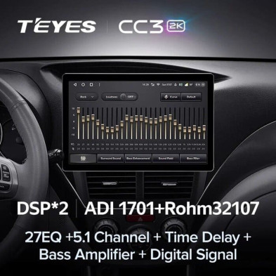 Штатная магнитола Teyes CC3 2K 4/64 Subaru Impreza GH GE (2007-2013) (11")