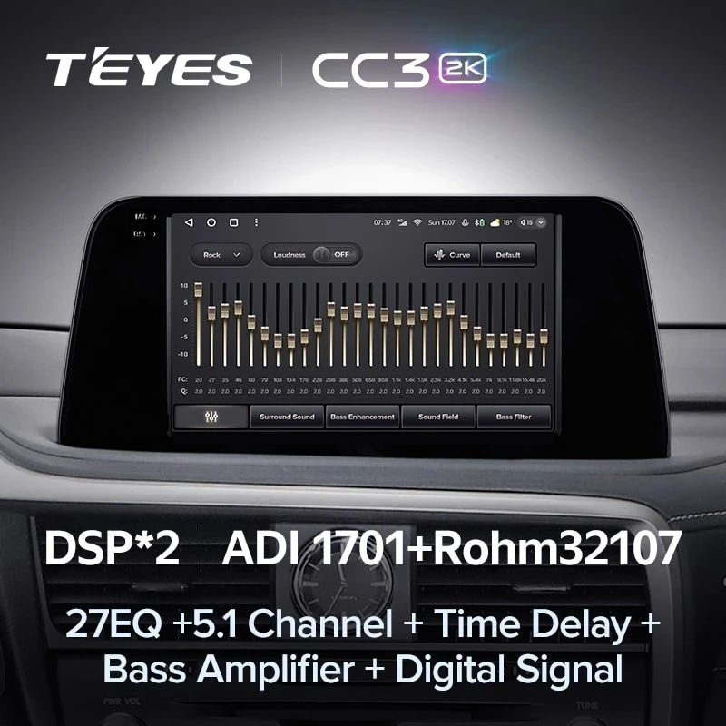 Штатная магнитола Teyes CC3 2K 6/128 Lexus RX200t RX300 RX350 RX350l RX450h RX450hl AL20 IV (2015-2021)