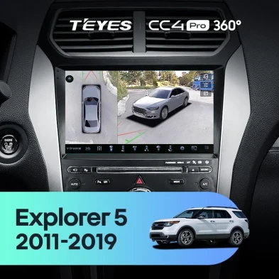 Штатная магнитола Teyes CC4 Pro 360 8/128 Ford Explorer 5 (2011-2019) Тип-A