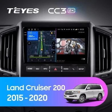 Штатная магнитола Teyes CC3 2K 4/64 Toyota Land Cruiser 200 (2015-2020) F2