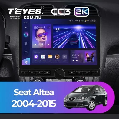 Штатная магнитола Teyes CC3 2K 6/128 Seat Altea (2004-2015) (13" с кнопками)