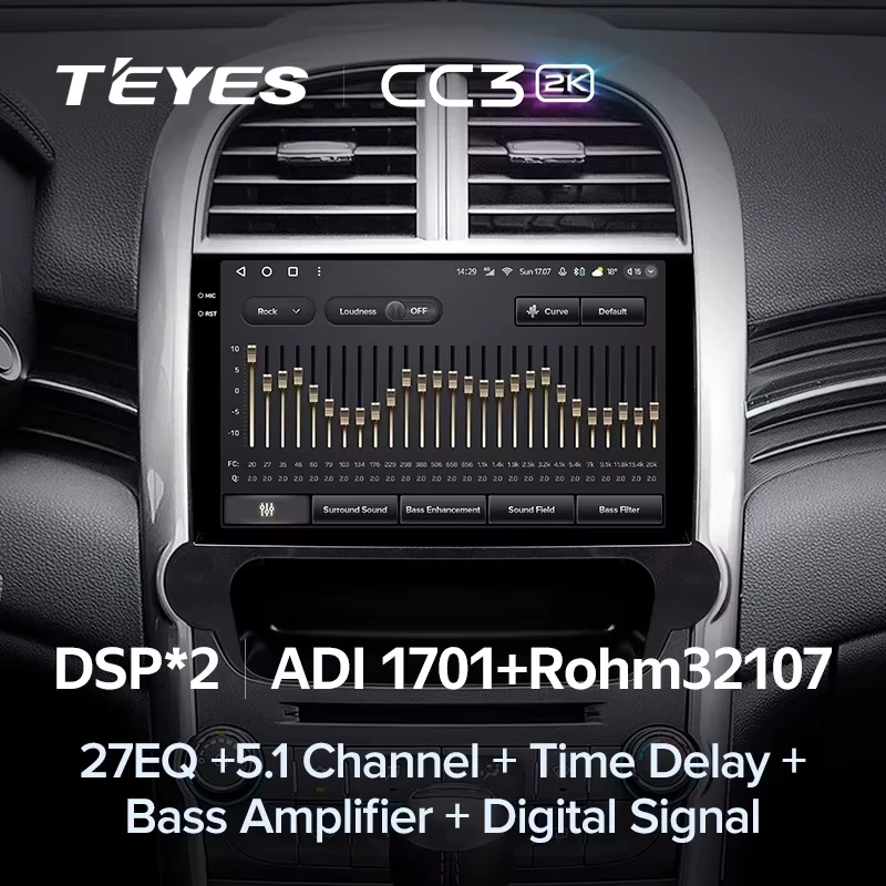 Штатная магнитола Teyes CC3 2K 4/64 Chevrolet Malibu 8 (2012-2015)