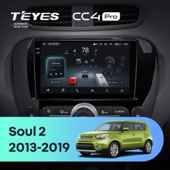 Штатная магнитола Teyes CC4 Pro 12/256 Kia Soul 2 PS (2013-2019) Тип-A