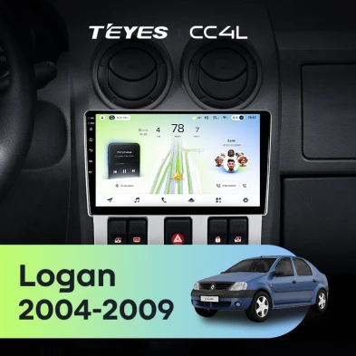 Штатная магнитола Teyes CC4L 6/64 Renault Logan 1 (2004-2009)