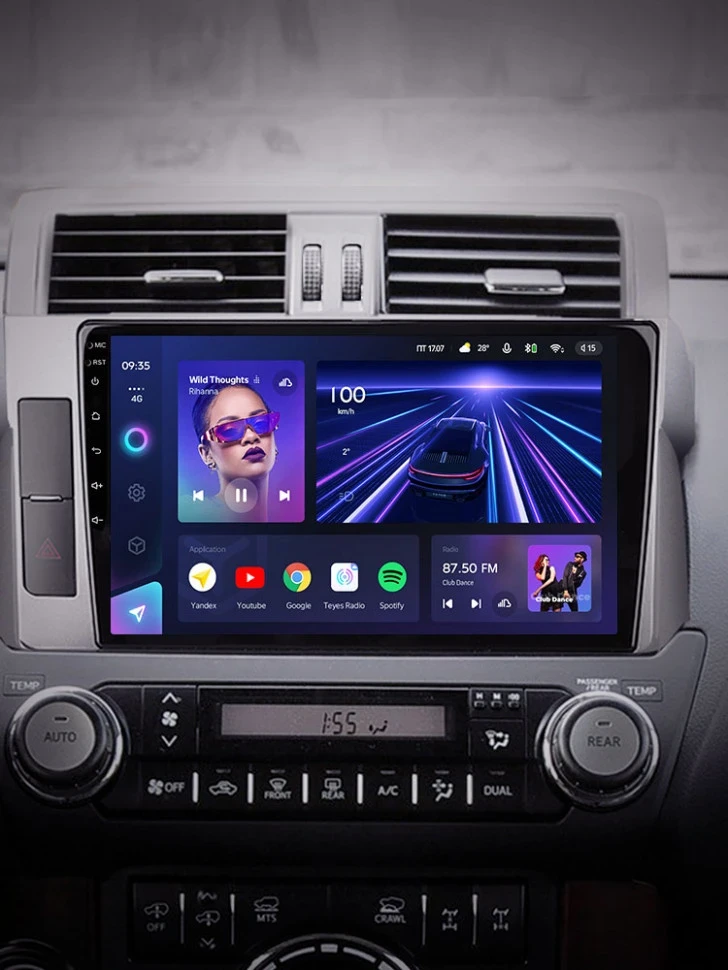 Штатная магнитола Teyes CC3 6/128 Toyota Land Cruiser Prado 150 (2013-2017)