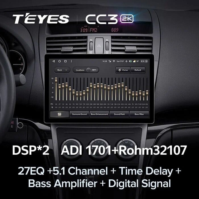 Штатная магнитола Teyes CC3 2K 6/128 Mazda 6 2 GH (2007-2012) (13")
