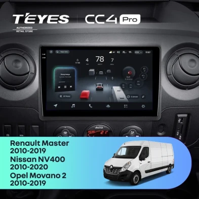 Штатная магнитола Teyes CC4 Pro 8/128 Opel Movano 2 (2010-2019) F2