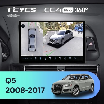 Штатная магнитола Teyes CC4 Pro 360 8/128 Audi Q5 8R (2008-2017) Тип-A (11")
